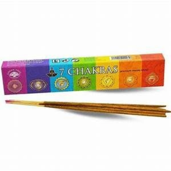 7 Chakra Natural Incenses - Picture 1 of 5